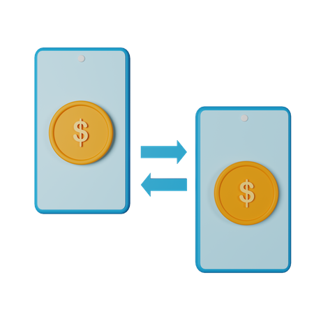 Money Transfer  3D Icon