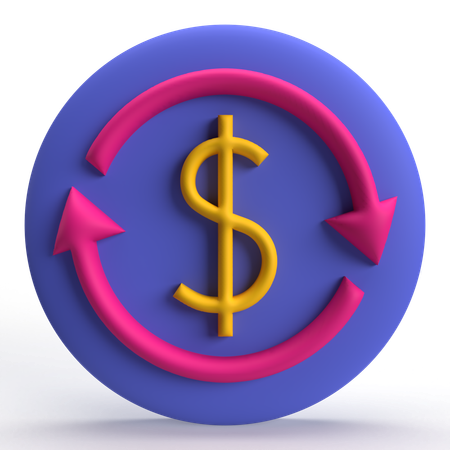 Money Transfer  3D Icon