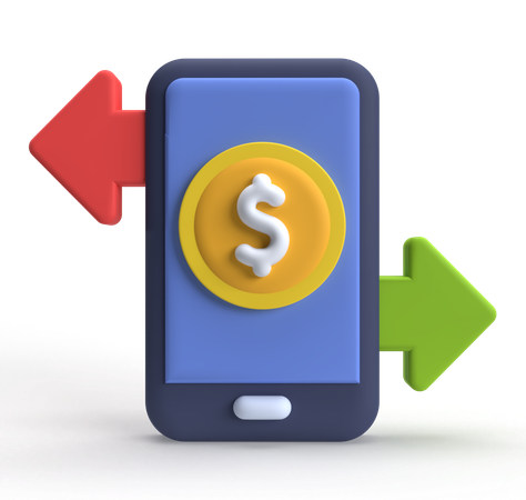 Money Transfer  3D Icon