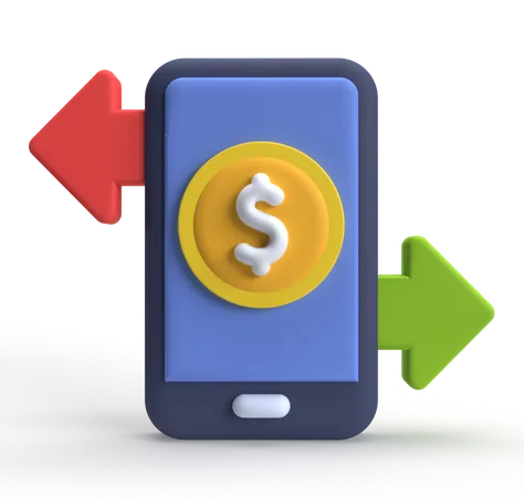 Money Transfer  3D Icon