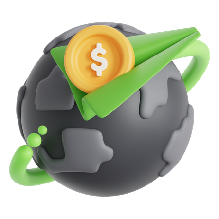 Money transfer  3D Icon