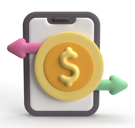 Money Transfer  3D Icon