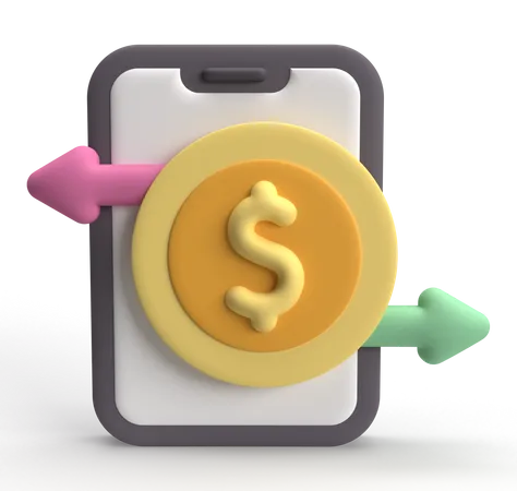 Money Transfer  3D Icon