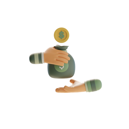 Money Transfer  3D Icon