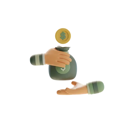 Money Transfer  3D Icon