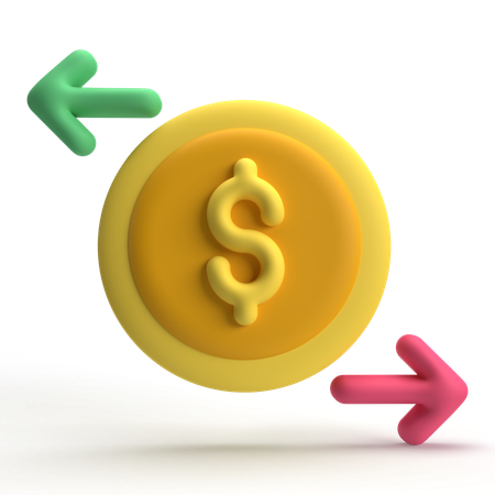 Money Transfer  3D Icon