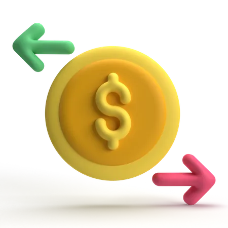 Money Transfer  3D Icon