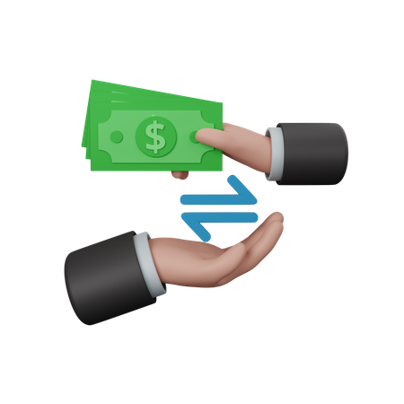 Money Transfer  3D Icon