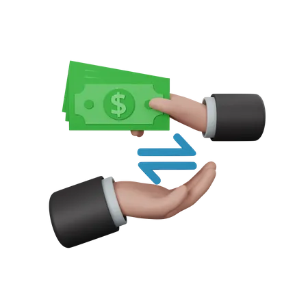 Money Transfer  3D Icon