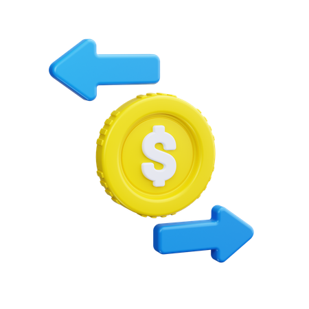 Money transfer  3D Icon