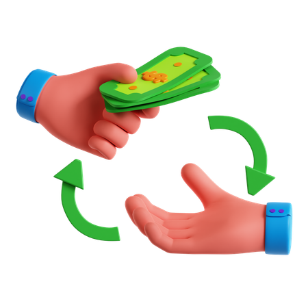 Money Transfer  3D Icon