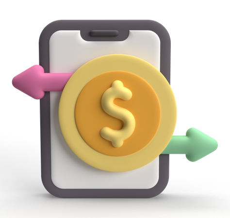 Money Transfer  3D Icon