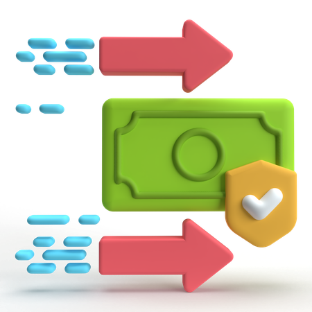 Money Transfer  3D Icon