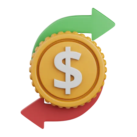 3 D Rendering Money Transfer Isolated Useful For Ecommerce Business Retail Store Online Delivery And Marketplace Design Element 3D Icon