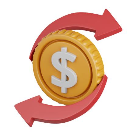 Money transfer  3D Icon