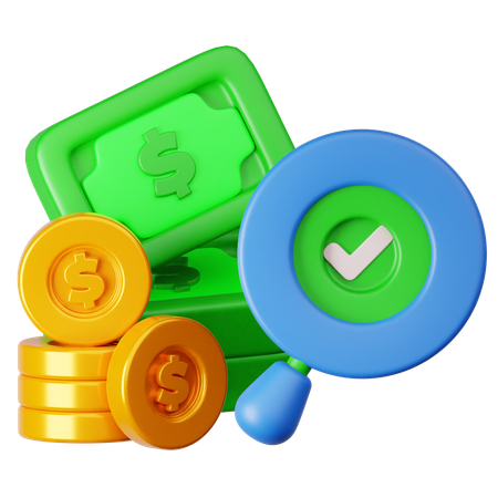 Money Transfer Complete  3D Icon