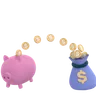 Money Transfer To Piggy Bank