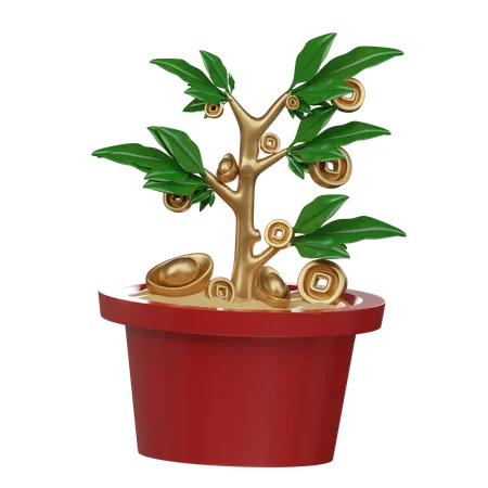 Money Tree 3 D Icon 3D Icon
