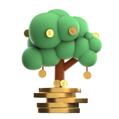Money Tree  3D Icon