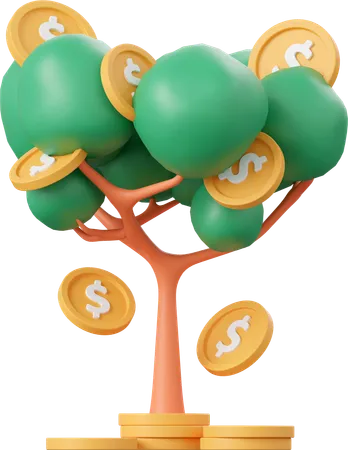 Money Tree  3D Icon