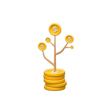 Money Tree  3D Icon