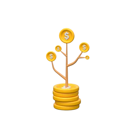 Money Tree  3D Icon