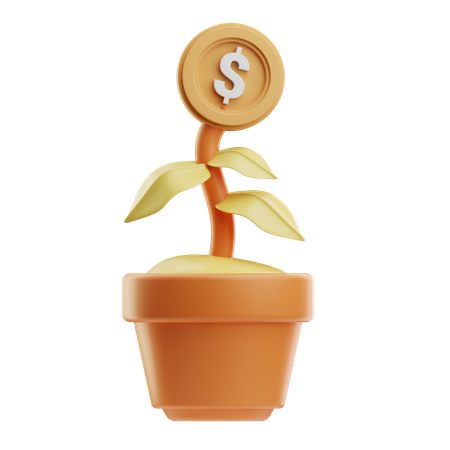 Money Tree  3D Icon
