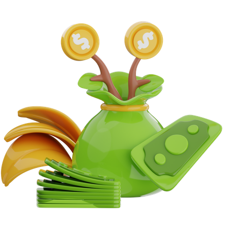 Money Tree  3D Icon