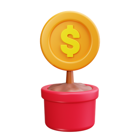 Money tree  3D Icon