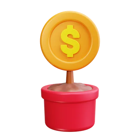 Money tree  3D Icon