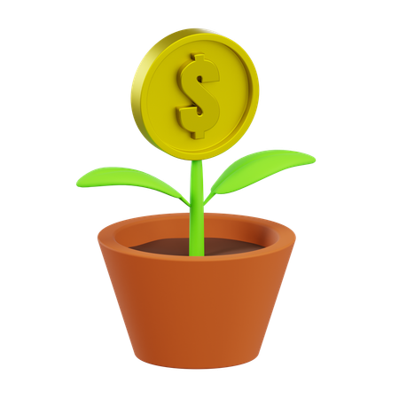 Money Tree  3D Icon