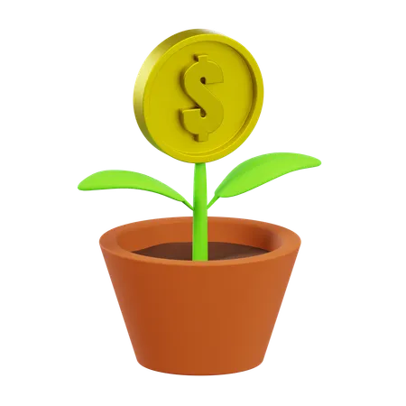 Money Tree  3D Icon