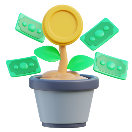 Money Tree  3D Icon