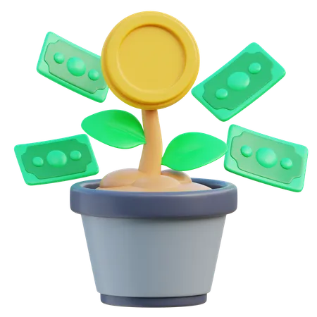 Money Tree  3D Icon