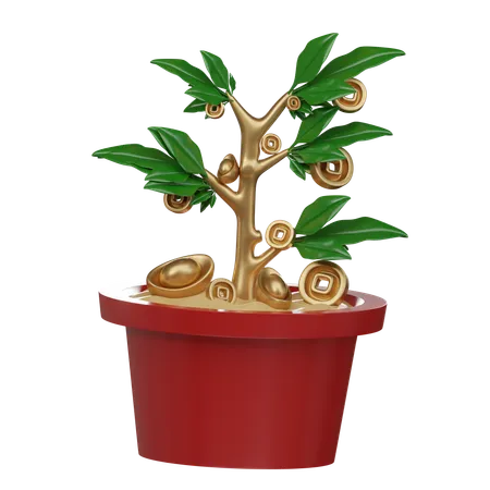 Money Tree  3D Icon