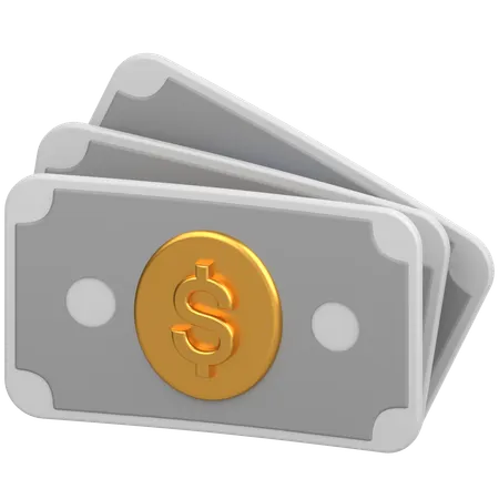 Money tripple  3D Icon
