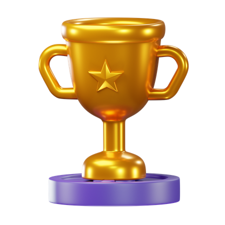 Money Trophy  3D Icon