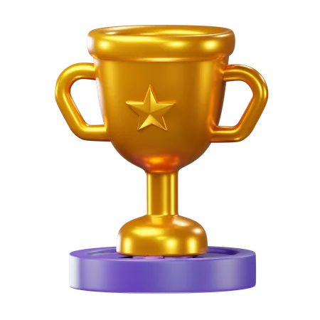 Money Trophy  3D Icon