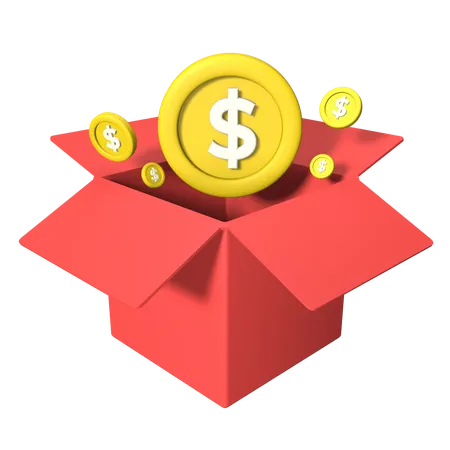 Money Unboxing  3D Icon