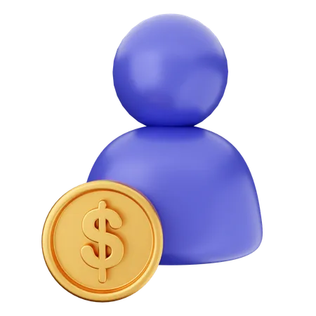 Money User  3D Icon