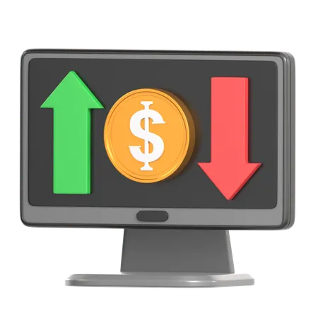 Money Value 3 D Fintech Icon 3D Icon