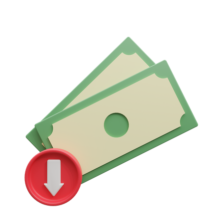 Money Value Weak  3D Icon
