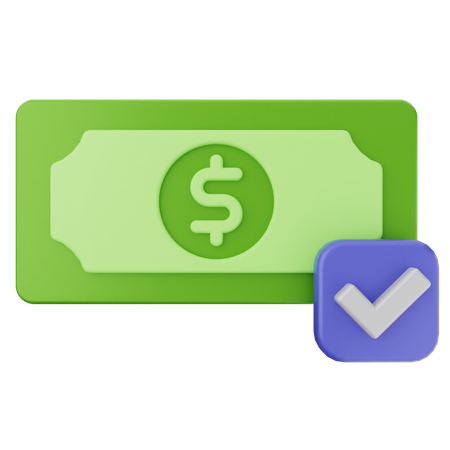 Money Verification  3D Icon