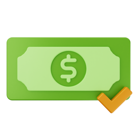 Money Verification  3D Icon