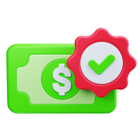 Money Verify  3D Icon