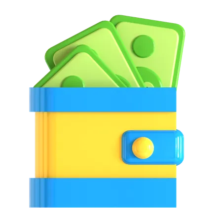 Wallet 3 D Illustration 3D Icon