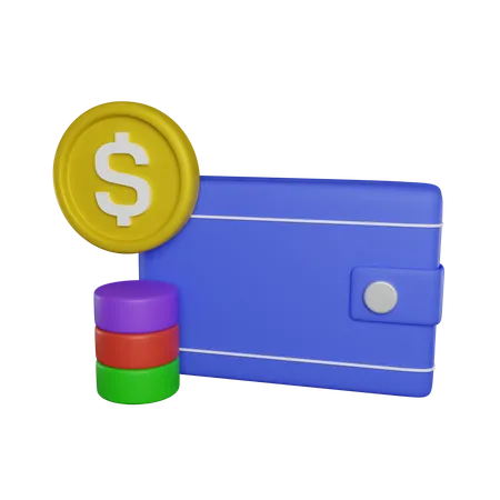 Money Wallet 3 D Icon 3D Icon