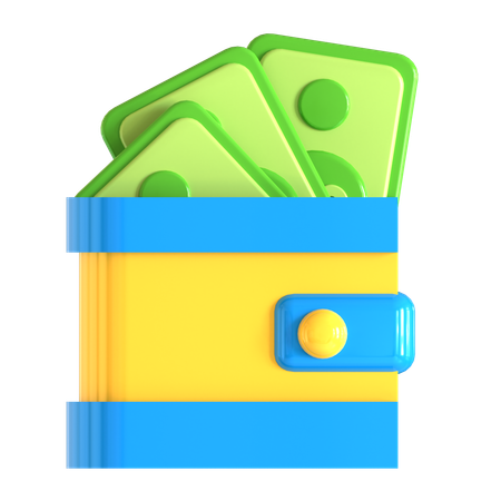 Money Wallet  3D Icon