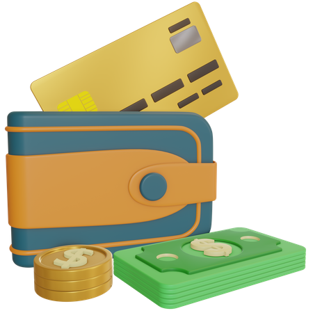 Money Wallet  3D Icon