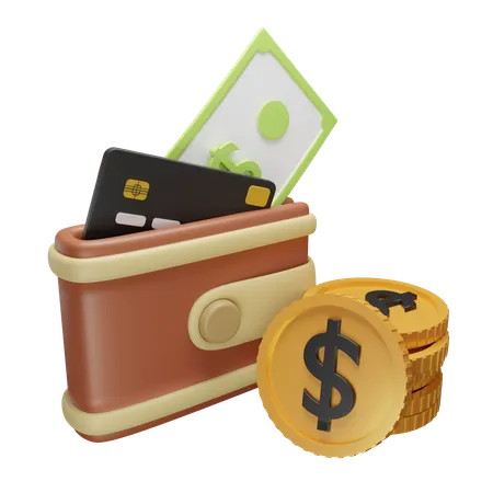 Money Wallet  3D Icon